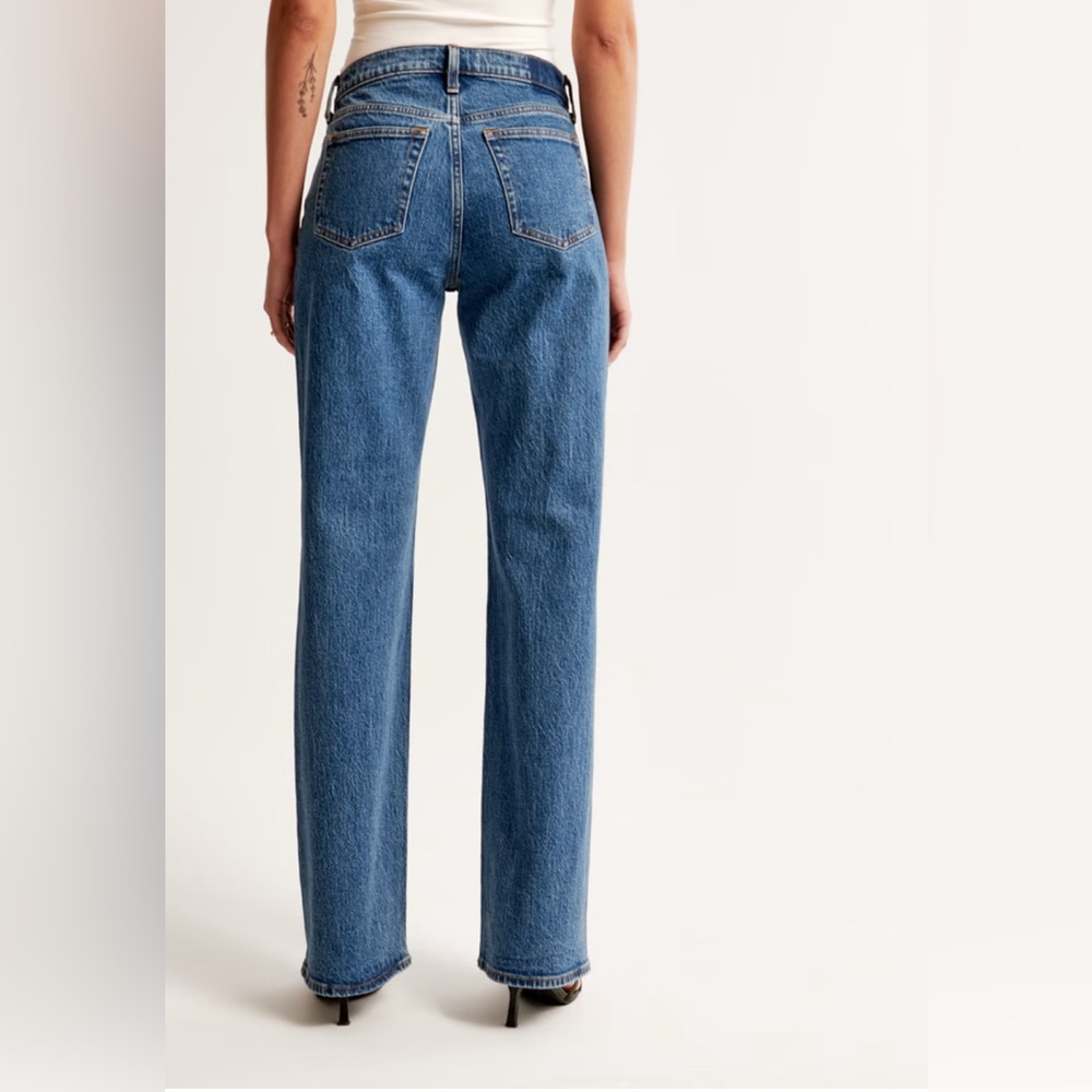 Abercrombie & Fitch Blue Low Rise Baggy Jean